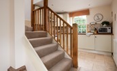 Dairy Cottage, Knapton Lodge - staircase to the first floor