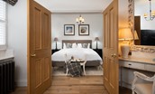 The Lodge, Lesbury - view of bedroom from dressing room