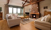 East Lodge - the warm and welcoming lounge; ideal for cosy evenings and family gatherings