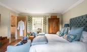 The Old Millhouse - The Esk Room is the master bedroom with super king bed and en suite bathroom