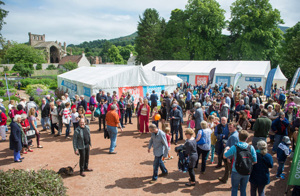 Crowds at the Melrose Book Festival