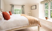 Crailing Cottage - dual aspect views from the twin bedded room
