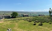 Heatherdene -  far reaching views over Swaledale from the terrace