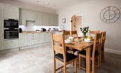 Granary View, Brockmill Farm - well-equipped kitchen and spacious dining area
