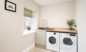 Granary View, Brockmill Farm - utility/boot room with washing machine, tumble dryer and full size sink