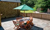 South Lodge, Twizell - enclosed patio garden