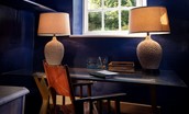 Honeystone House - atmospheric study space with writing desk and chair