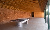 Papple Steading - The Cart Shed - with table tennis and table football available to all guests at Papple Steading