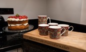 Brockmill Farmhouse - well equipped kitchen for preparing evening meals or even a spot of baking