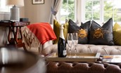 The Laurels - enjoy a glass of bubbly in the sitting room