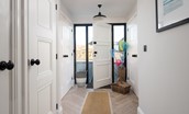 Seaside House - entrance into a spacious light and airy hallway