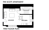 The Scott Apartment - first floor plan