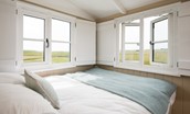 Wagtail - high double bed with superb panoramic views