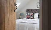 Mill Cottage, Brockmill Farm - doorway into bedroom two with zip and link bed