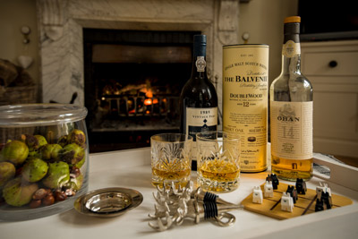Balvenie Whisky with cheeses