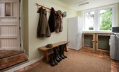 Pirnie Cottage - boot room and utility area