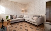 Garden House - sitting room with corner sofa