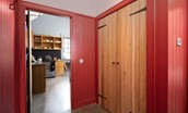 Papple Steading - Ploughman's Bothy - hallway with large cupboard space