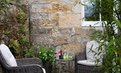 Priory Cottage - relax and unwind in the outdoor seating area
