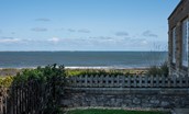 Sandsend - small enclosed garden to the front of the property with coastal views
