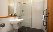 East Lodge - the stylish master ensuite with large walk in shower