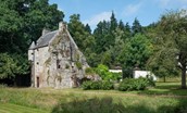 Fairnilee House - the ruins of Old Fairnilee House