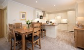 Dryburgh Steading One - kitchen and dining area