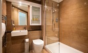 Bamburgh Five - en suite shower room with large walk-in shower
