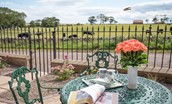 Farm Cottage - enjoy a cup of tea in the sunny front patio garden