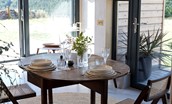 The Railway Carriage - folding dining table with seating for 2