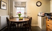 Heatherdene - dining table in kitchen