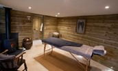 Kidlandlee Spa - cosy log burner in the holistic healing cabin - available to book subject to availability
