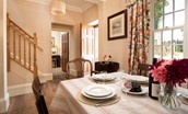 Birks Stable Cottage - gather around the dining table with family or friends