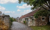 The Stables, Saltcoats Steading - spacious courtyard which doubles up as both an outdoor space for guests and private parking