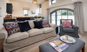 The Byre at Reedsford - open plan sitting room