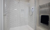 Cambridge House - large walk-in shower in bedroom one en suite bathroom