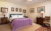 The West Wing, Capheaton - charming bedroom with king size bed