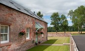 Dryburgh Steading One - the rear lawned garden