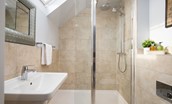 Blakey House - en-suite with walk-in shower, basin and WC