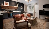 The Lodge, Lesbury - open-plan living area