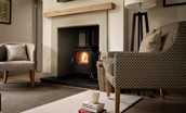 Crailing Coach House - the fireside in the living area