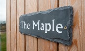 The Maple - slate welcome sign