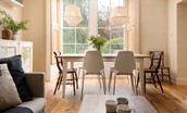 Trouthouse - the dining table can seat up to eight guests