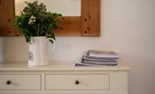 The Wheel House - console table and mirror