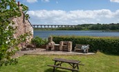 Whitesand Shiel - the garden with excellent views, outside dining space, barbecue and pizza oven