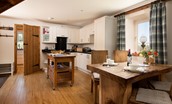Whitesand Shiel - the kitchen and dining area