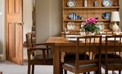 Dairy Cottage, Knapton Lodge - large dining table perfect for convivial meals