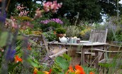 Rowchester West Lodge - sit amongst the colourful raised beds and admire the butterflies and bees at work