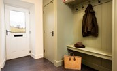 The Bothy at Redheugh - entrance hall and boot room with underfloor heating