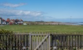 Sandsend - views from the front of the property over the large green on the edge of the village